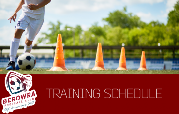 2019 Training Schedules